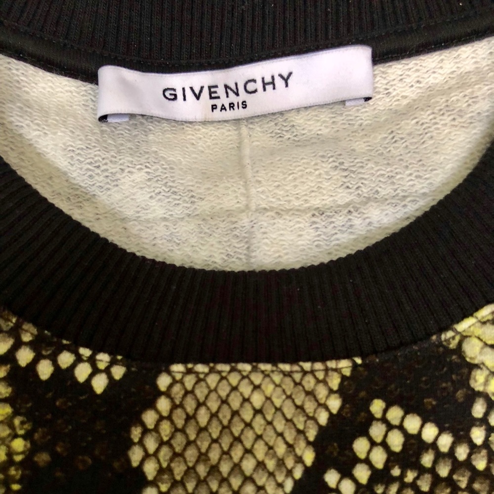 GIVENCHY pre-owned snakeskin print sweatshirt.